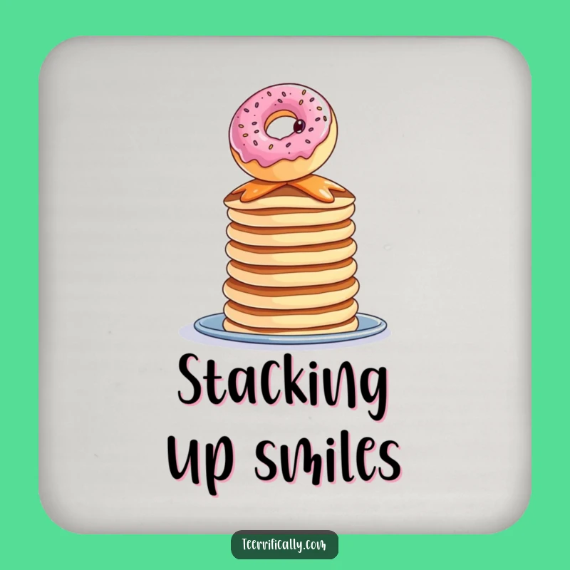 Funny Donut Pancake Drink Coaster: Protect Surfaces with Sweetness, Cute Funny Gift