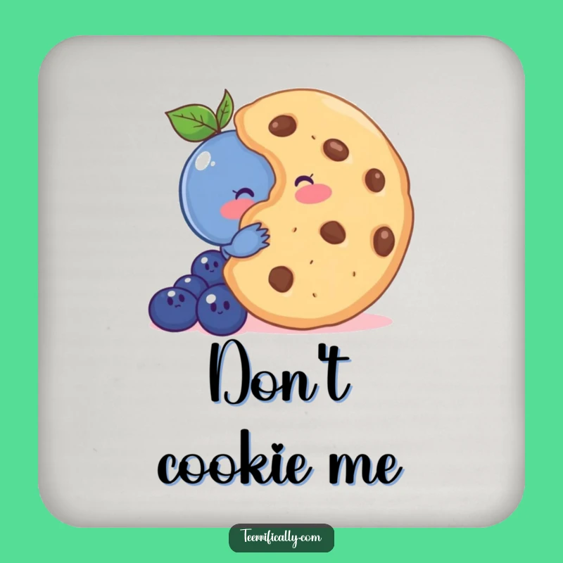 Funny Shy Blueberry Coaster - Protect Surfaces with Cute Style - An Adorable Funny Gift