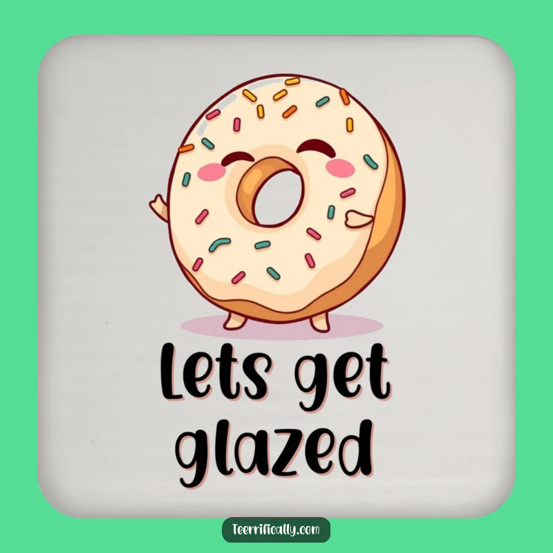 Funny Winking Donut Drink Coaster - Sweet Protection with Style
