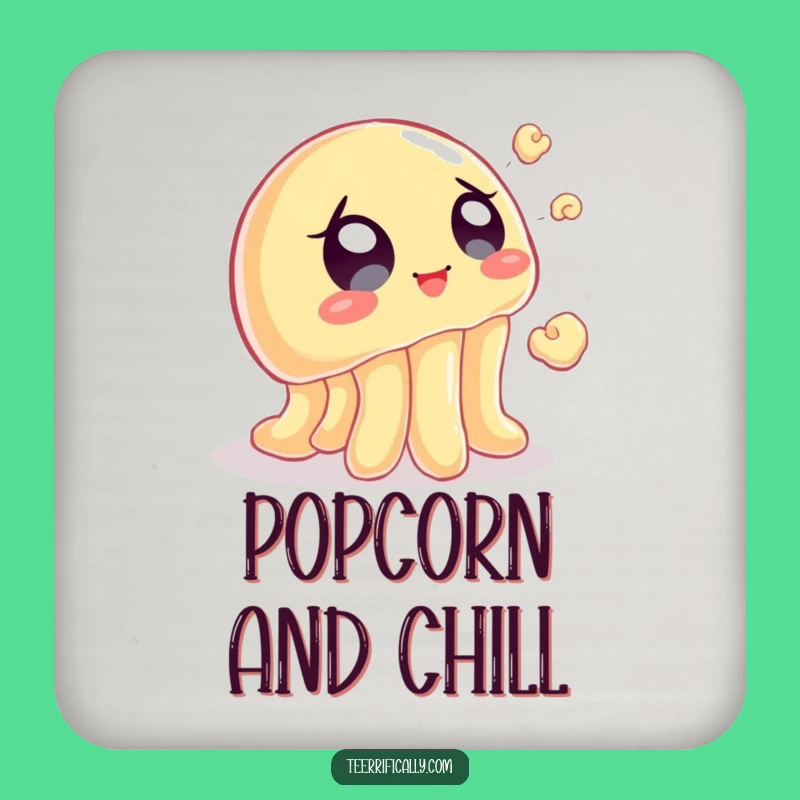 Funny Jelly Popcorn Coasters: Snack Protection, Humorous Gift