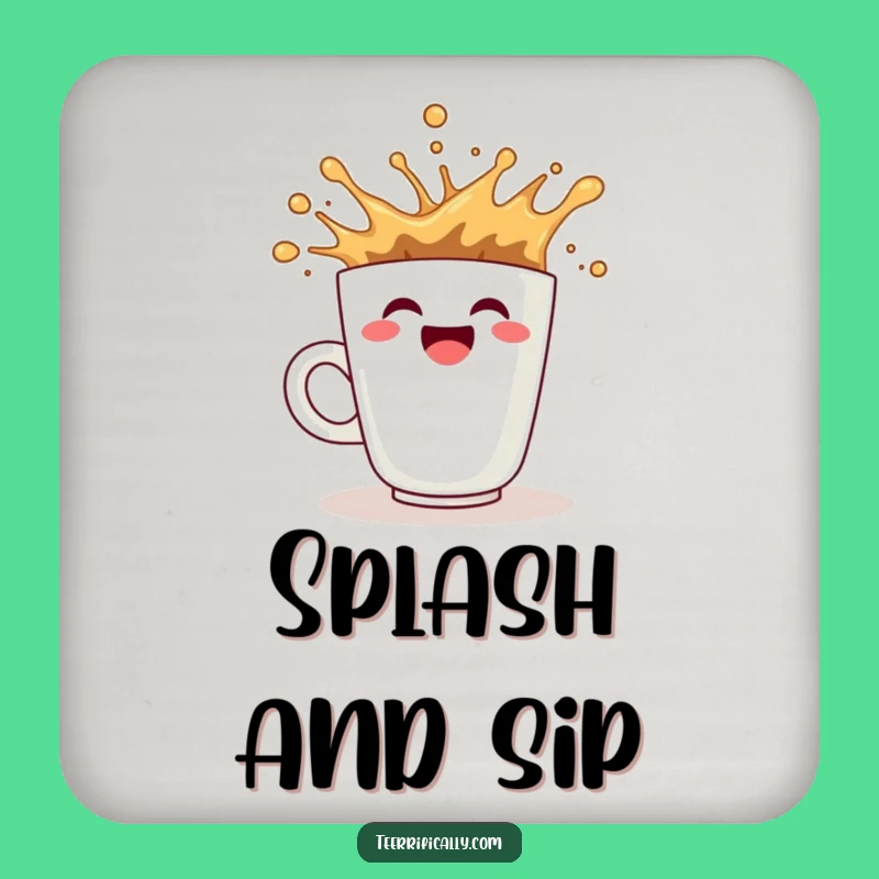 Funny Coffee Coaster: Hilarious Protection for Energetic Surfaces