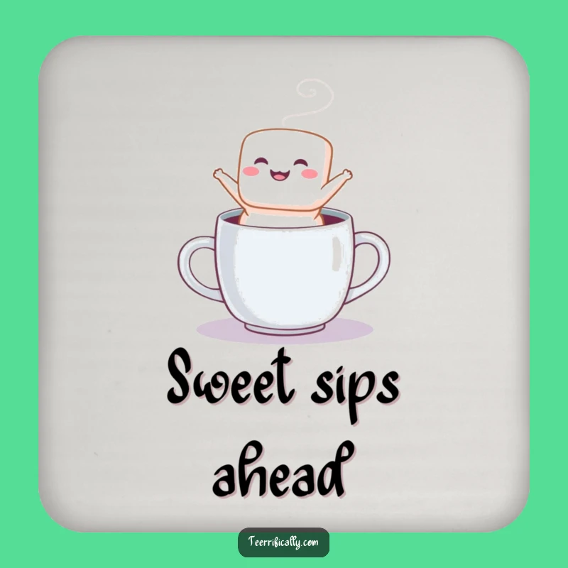 Funny Marshmallow Jump Coaster - Protect Surfaces with Sweet Style - A Cute Funny Gift