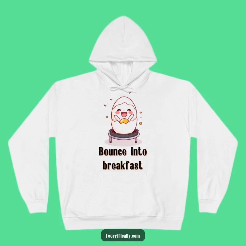 Funny Egg Trampoline Hoodie: Cozy Comfort Meets Breakfast Banter