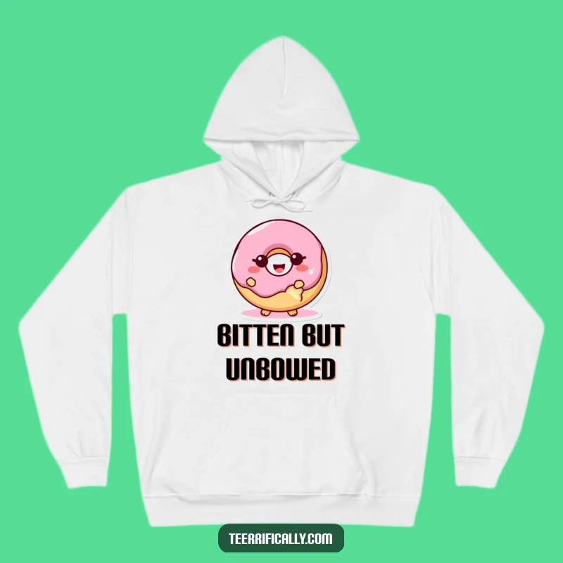 Cozy Funny Proud Donut Bite Hoodie: Snuggle Up with This Hilariously Sweet & Proud Treat!