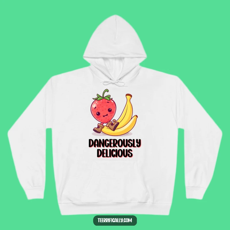 Cozy Funny Strawberry Hoodie: Warm Humor and Playful Comfort