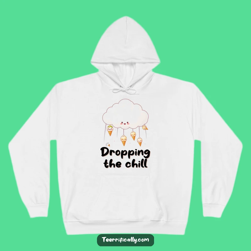 Funny Ice Cream Cloud Hoodie - Cozy Comfort with Cheerful Sweetness