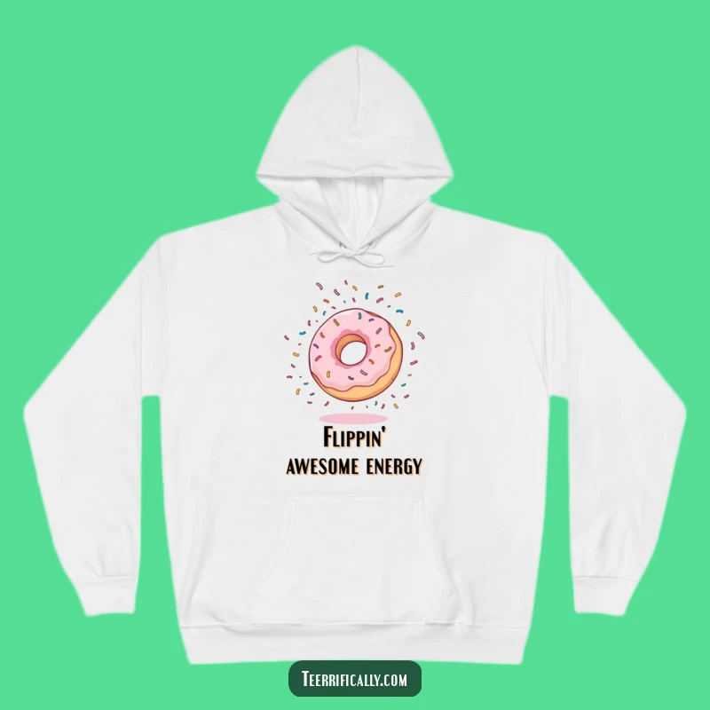 Cozy Funny Donut Sprinkle Hoodie: Warm Comfort, Perfect Funny Gift for Sweet Souls!