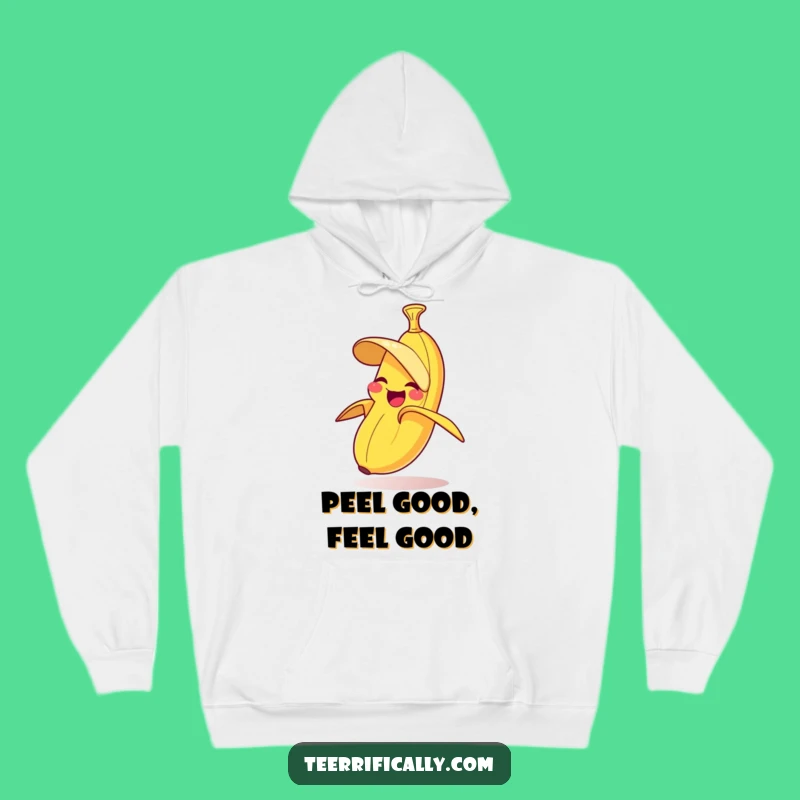 Funny Giggling Banana Hoodie - Cozy Self-Peeling Fruit Sweatshirt Gift