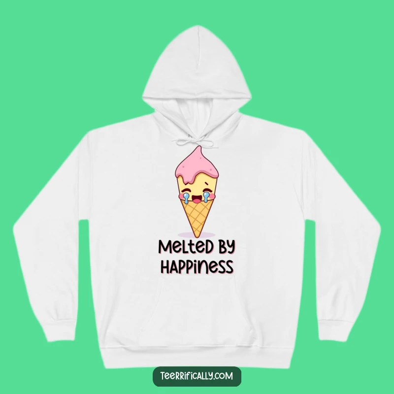 Funny Ice Cream Hoodie: Cozy and Hilarious Cartoon Apparel for Joyful Meltdowns
