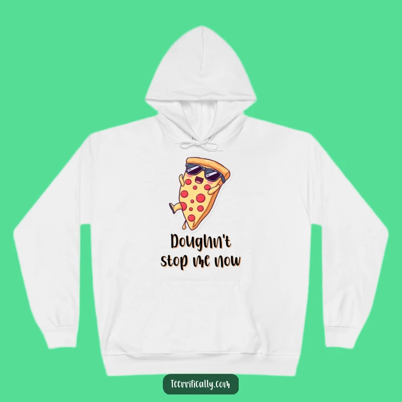 Funny Pizza Somersault Hoodie: Warm & Hilarious Gift for Foodies