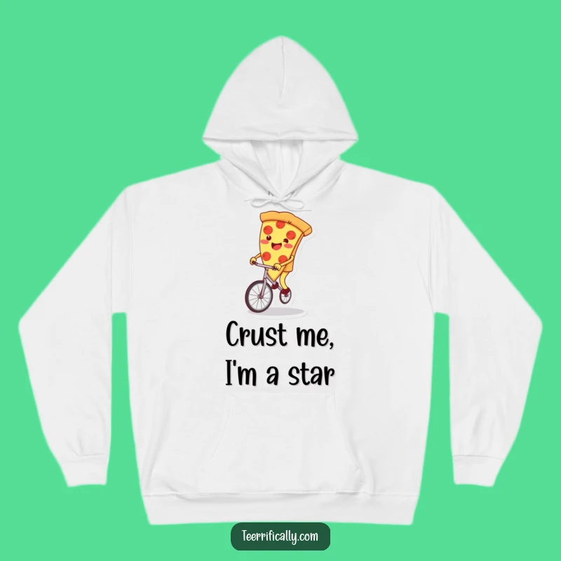 Funny Pizza Unicycle Hoodie: Cozy and Hilarious Gift for Laugh Lovers