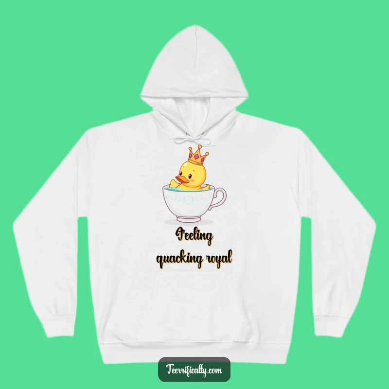 Funny Royal Rubber Duck Hoodie: Cozy & Whimsical Gift for All