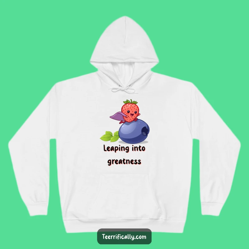 Funny Strawberry Superhero Hoodie: Cozy Berry Power, Ultimate Funny Gift