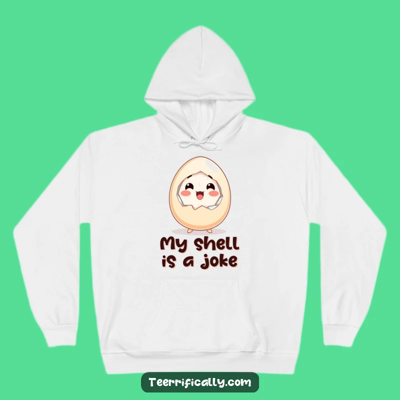 Funny Startled Egg Hoodie - Cozy Surprise Breakfast Sweatshirt Gift
