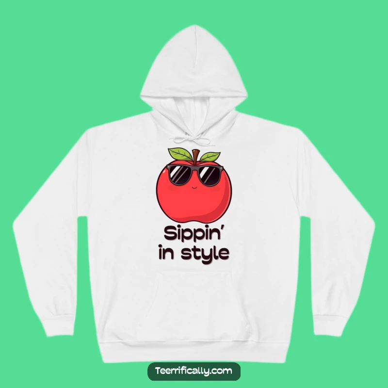 Cozy Apple Hoodie: Funny Gift for Cool & Sly Individuals