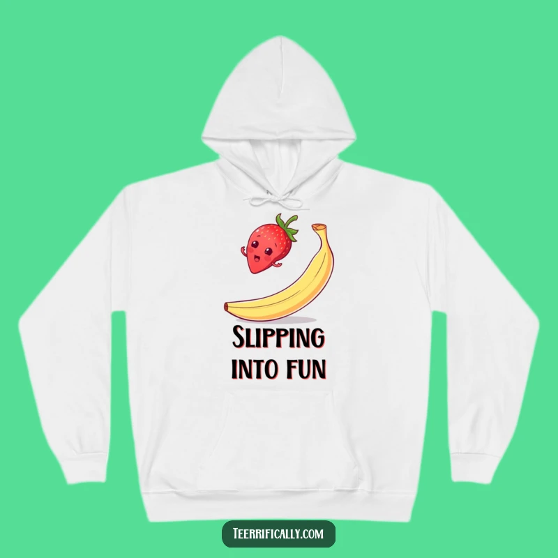 Cozy Funny Strawberry Hoodie: Stay Warm with Hilarious Mishaps!