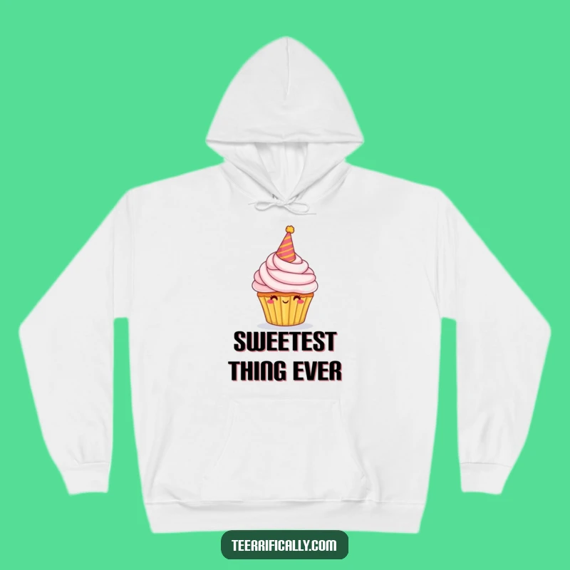 Cozy Funny Cupcake Hoodie: Warmth and Festive Fun with a Sweet Character