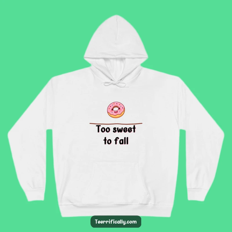 Cozy Funny Donut Tightrope Hoodie: Warm and Humorous Apparel for Sweet Adventurers