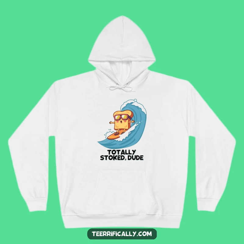 Funny Toast Surfing Hoodie: Cozy Comfort for Your Hilarious Breakfast Adventures