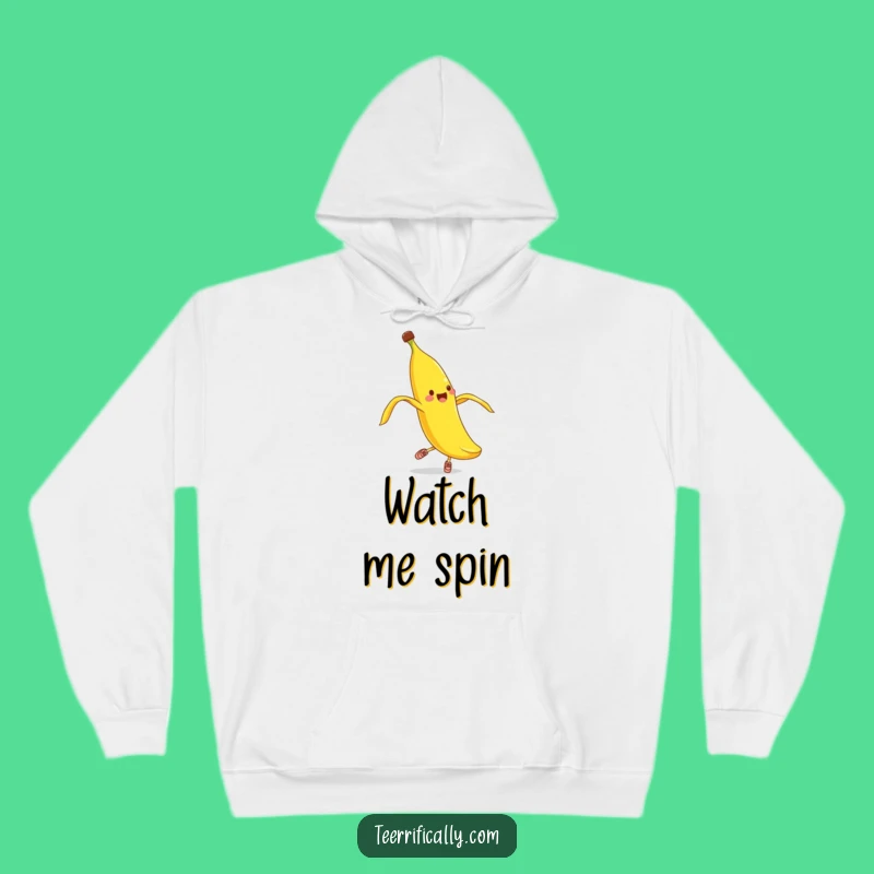 Funny Banana Peel Pirouette Hoodie - Cozy & Clumsy Fun Gift