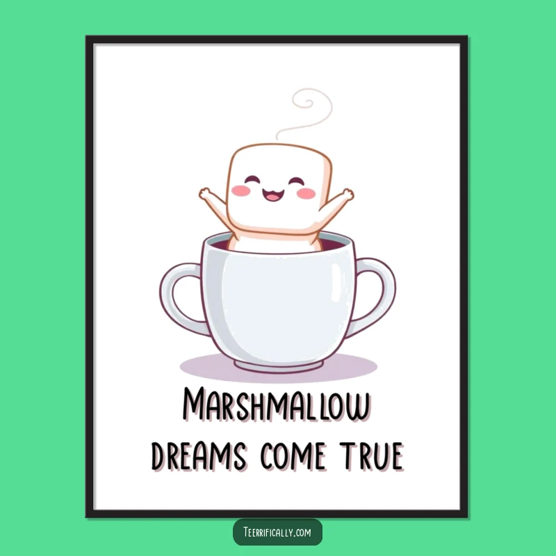Free Printable Funny Marshmallow Wall Art - Joyful Downloadable Decor for Your Space!