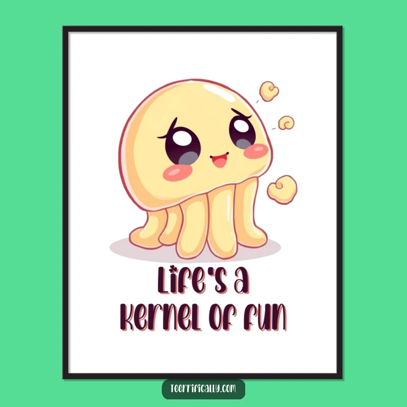 Funny Printable Wall Art: Wobbly Jelly's Popcorn Hunt, Free Downloadable Art