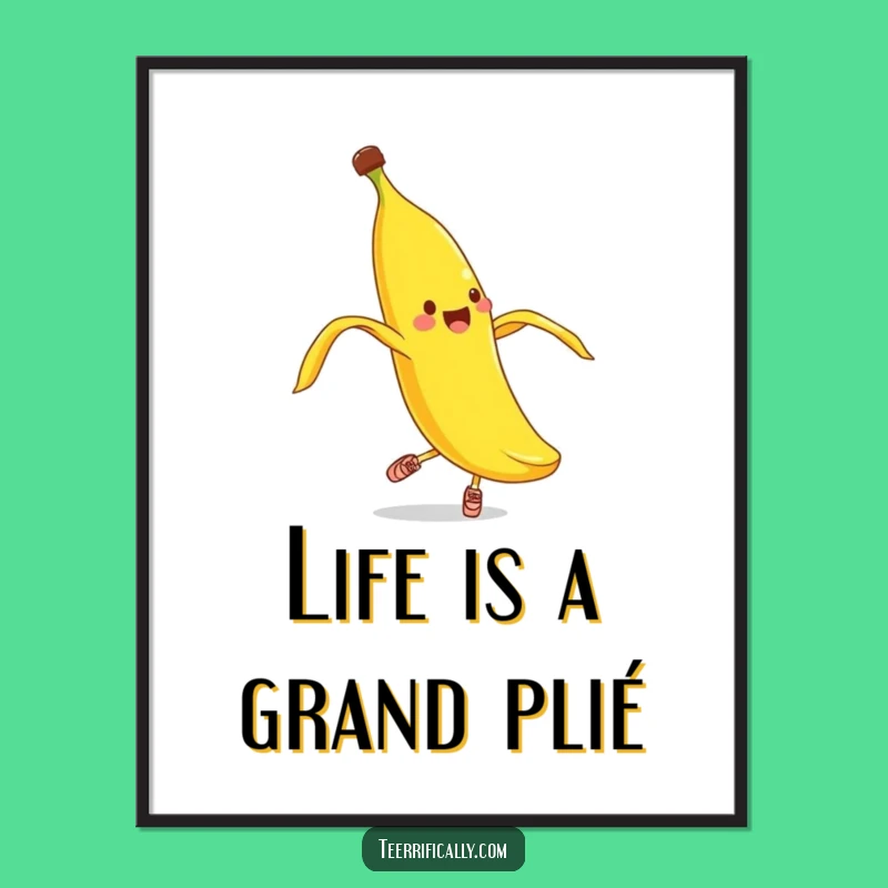 Free Printable Banana Peel Wall Art: Goofy Downloadable Decor
