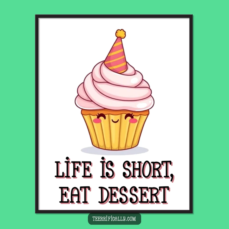 Free Printable Wall Art: Proud Cupcake Cheer, Hilarious Downloadable Decor