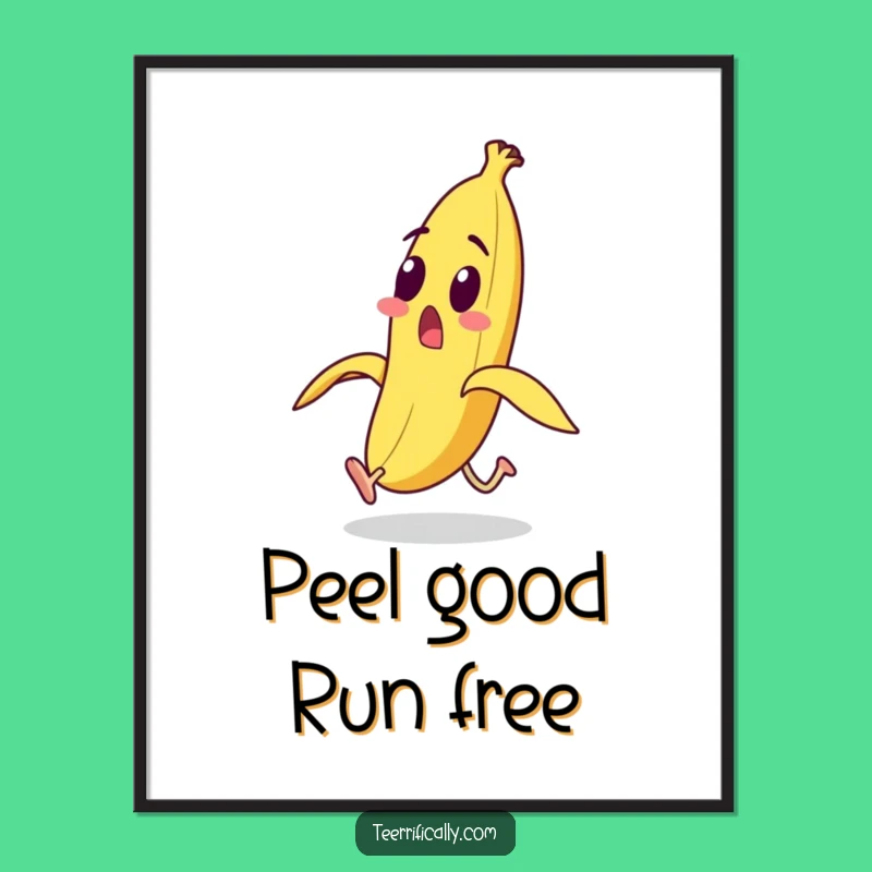 Funny Art: Banana's Great Escape! Free Printable Wall Decor, Downloadable Gift!