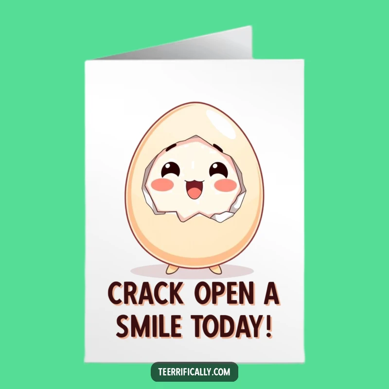 Free Printable Egg Birthday Card: Startled Happy Surprise - Funny Gift