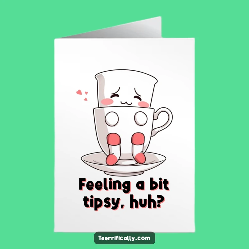 Free Printable Teacup Birthday Card: Funny DIY Downloadable Gift for Quirky Friends