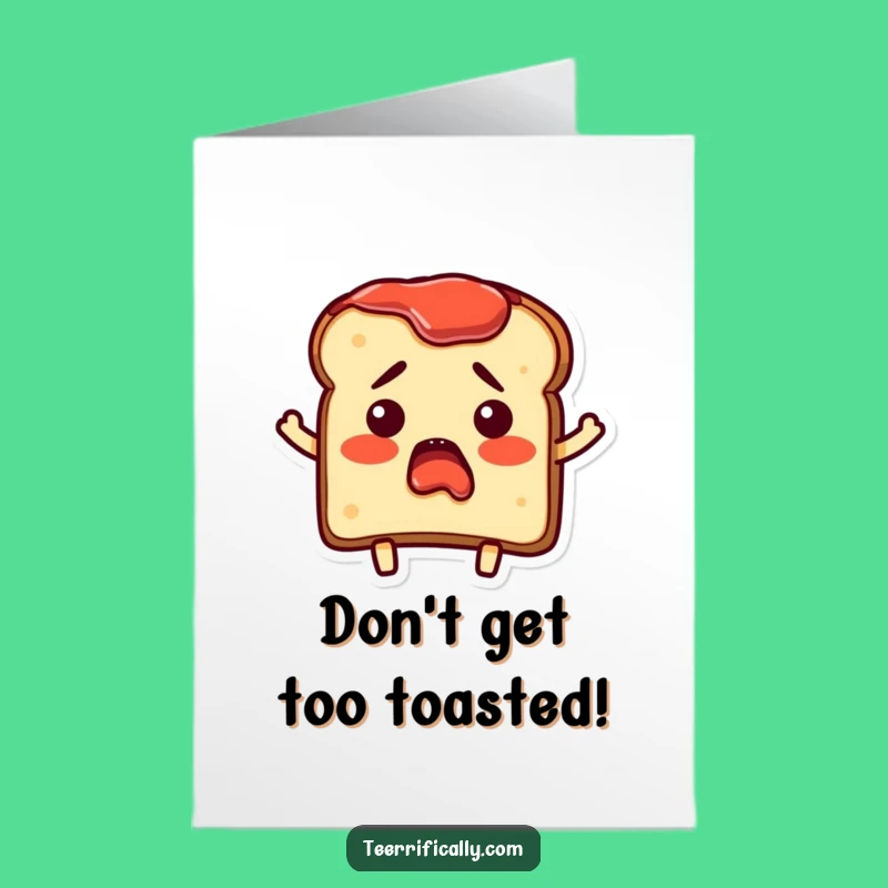 Free Printable Birthday Card: Toast Jam Surprise, Funny Downloadable Gift for Laughs