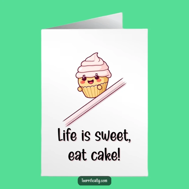 Free Printable Cupcake Birthday Card: Fun Sliding Downloadable Gift