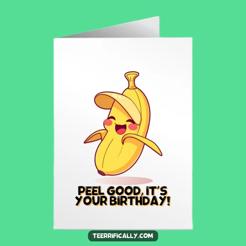 Free Printable Giggling Banana Birthday Card - Funny Downloadable Gift for Laughs