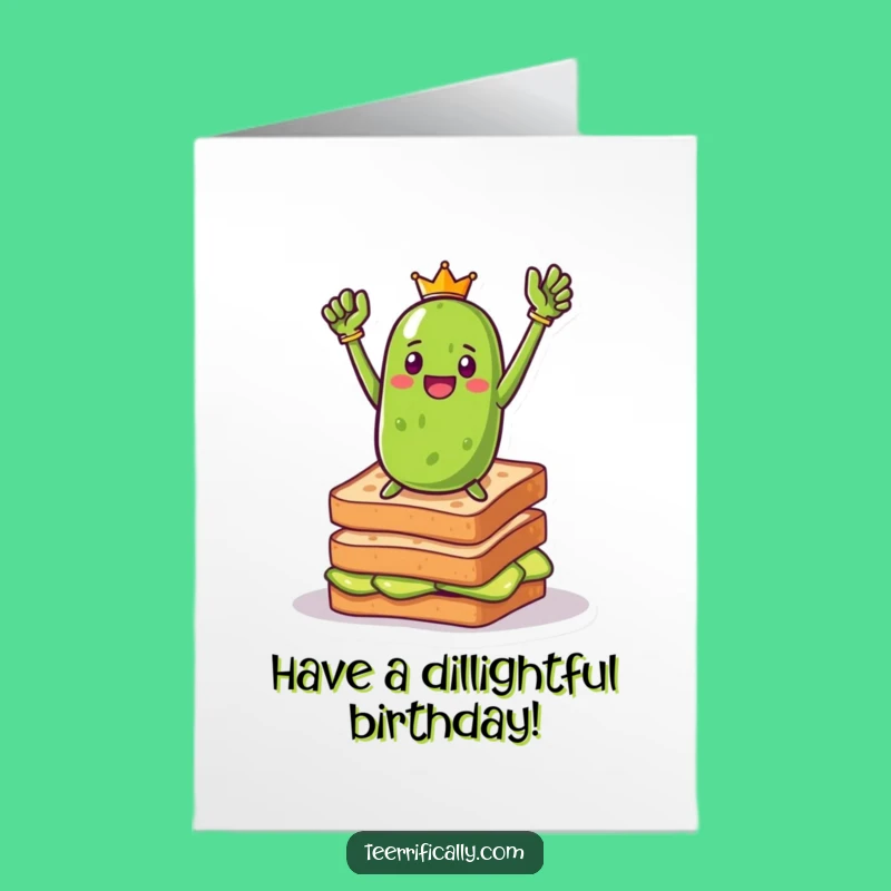 Free Printable Pickle Hero Birthday Card: Funny Downloadable Gift