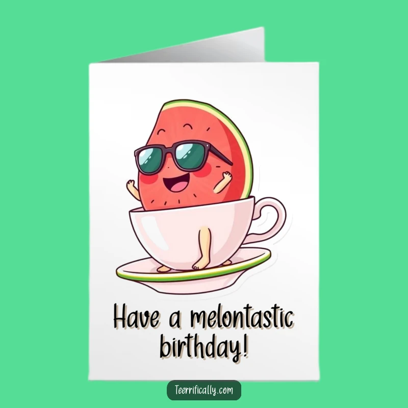 Surf's Up Birthday Card: Free Printable Watermelon Slice Downloadable Gift