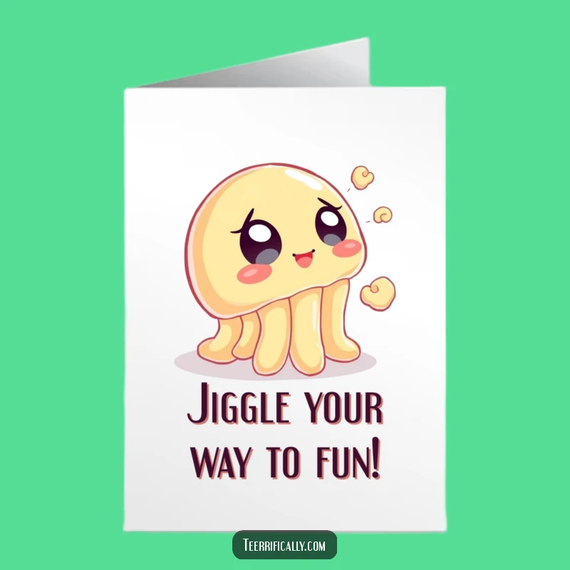 Free Printable Birthday Card: Jelly's Popcorn Chase, Funny Downloadable Gift
