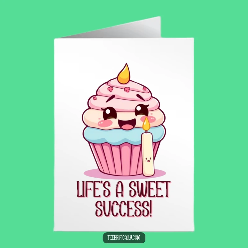 Free Printable Congrats Card: Cupcake's Sweet Achievement, Funny Gift