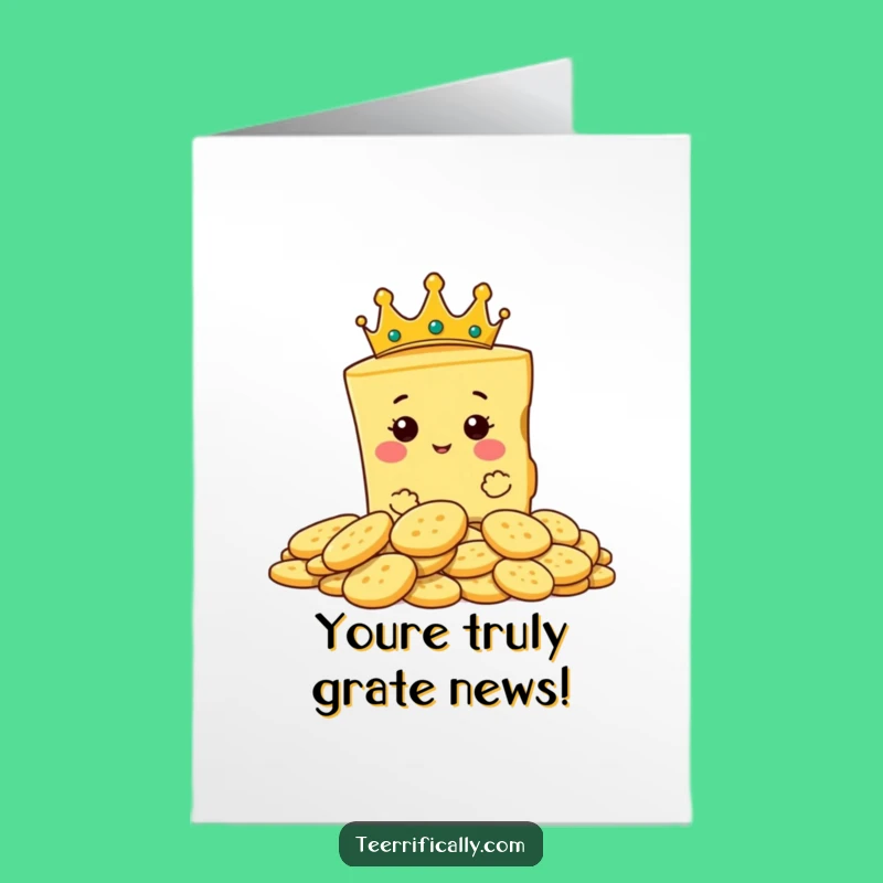 Free Printable Congrats Card: Royal Cheese Humor for Your Big Win