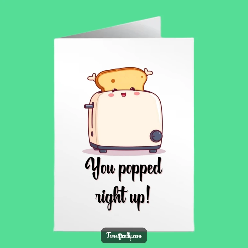 Free Printable Congrats Card: Toast Jump Success Downloadable Gift