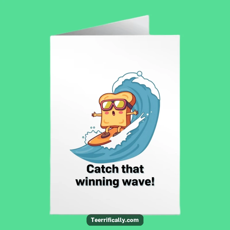 Free Printable Congrats Card: Toast Surfer for an Awesome Downloadable Gift