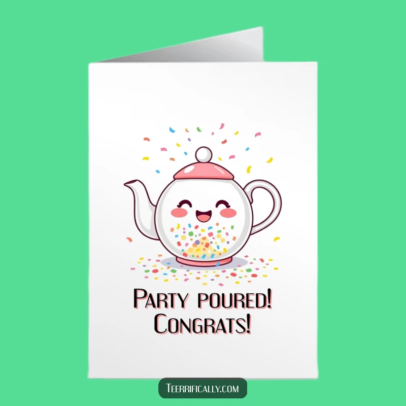 Free Printable Congratulations Card: Confetti Celebration Downloadable Gift