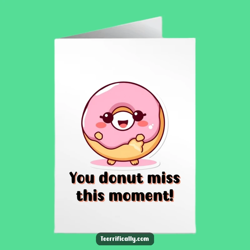 Free Printable Giggling Donut Congratulations Card - Funny Downloadable Achievement Gift