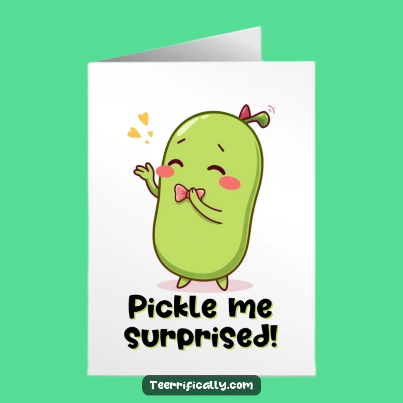 Free Printable Funny Pickle Congratulations Card - Downloadable & Hilarious Congrats Gift!