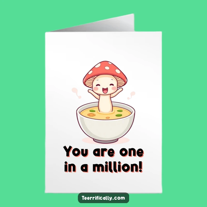 Free Printable Mushroom Congrats Card: Funny Downloadable Gift for a Warm Welcome!