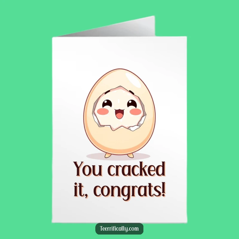 Free Printable Egg Congrats Card: Happy Surprise - Funny Downloadable Gift