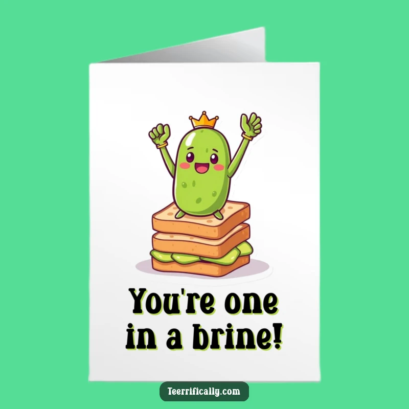 Free Printable Pickle Hero Congrats Card: Funny Downloadable Achievement Gift