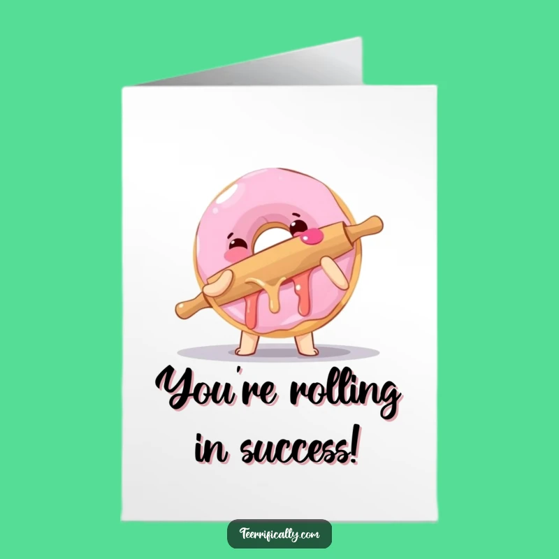 Free Printable Congrats Card: Donut's Sticky Embrace, Funny Downloadable Gift