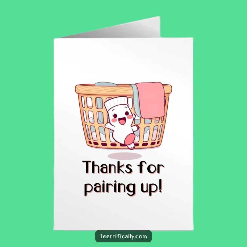 Free Printable Thank You Card: Funny Sock Duo for a Grateful Downloadable Gift