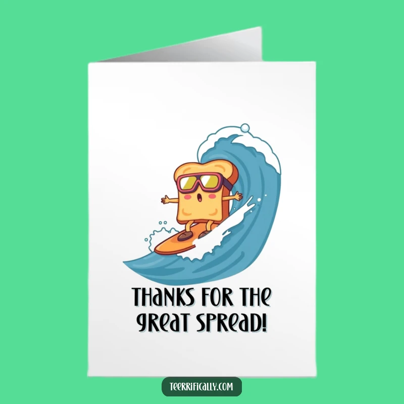 Free Printable Thank You Card: Marmalade Wave Toast for a Funny Downloadable Gift
